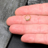 20G 5/16 Clear Gem Gold Tone Luscious Lizard Nose Hoop