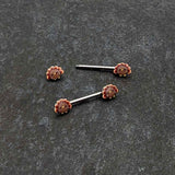 14G 9/16 Cute Colorful Turkeys Barbell Nipple Ring Set