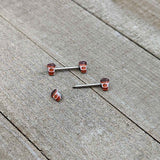 14G 9/16 Sweet Pumpkin Latte Autumn Barbell Nipple Ring Set