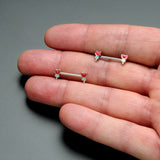 14G 9/16 Sweet Happy Heart Lollipop Barbell Nipple Ring Set