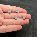 14G 9/16 Sweet Happy Cupcake Barbell Nipple Ring Set