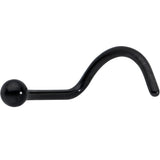 20G 1/4 Black ASTM F-136 Implant Grade Titanium Ball End Left Side Nose Screw