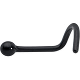 20G 1/4 Black ASTM F-136 Implant Grade Titanium Ball End Left Side Nose Screw