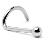 20G 1/4 ASTM F-136 Implant Grade Titanium Ball End Left Side Nose Screw