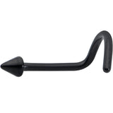 20G 1/4 Black ASTM F-136 Implant Grade Titanium Cone End Left Side Nose Screw