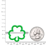 14G 1 3/16 Lucky Shamrock St Patricks Day Green Nipple Shield Set