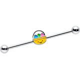 14G Celebration Easter Basket Industrial Barbell 38mm
