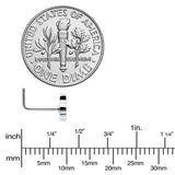 20G 7mm Sweet Happy Leprechaun St Patricks L Shape Nose Ring