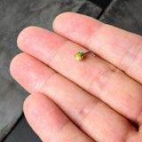 20G 7mm Sweet Happy Leprechaun St Patricks L Shape Nose Ring