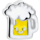 20G 7mm Sweet Happy Beer St Patricks L Shape Nose Ring