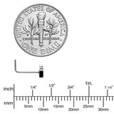 20G 7mm Sweet Happy Beer St Patricks L Shape Nose Ring