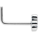 20G 7mm Sweet Happy Shamrock St Patricks L Shape Nose Ring