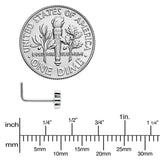 20G 7mm Sweet Happy Shamrock St Patricks L Shape Nose Ring