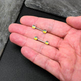 14G 9/16 Celebration Easter Basket Barbell Nipple Ring Set