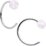 20G 5/16 Nose Hoop Gem Faux Opal Pack Dynasty Nose Ring Set of 6