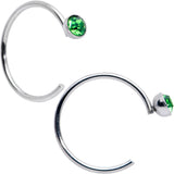 20G 5/16 Nose Hoop Gem Faux Opal Pack Dynasty Nose Ring Set of 6