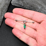 14G Fancy Leprechaun St Patricks Dangle Project Bar 38mm