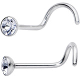 20G Nose Screw Gem Faux Opal Pack Dynasty Nose Ring Set of 6