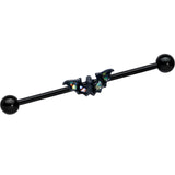 14G Flying Black Bat Industrial Barbell 38mm