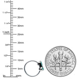 20G 5/16 Glitter Top Hat Shamrock St Patricks Nose Hoop