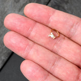 20G 5/16 Gold Tone Cutie Easter Bunny Nose Hoop