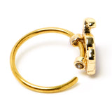 20G 5/16 Gold Tone Cutie Easter Bunny Nose Hoop