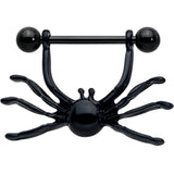 14G 9/16 Black Leggy Spiders Nipple Shield Set