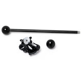 14G Black Funky Skunk Industrial Barbell 38mm