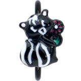 20G 5/16 Black Funky Skunk Nose Hoop