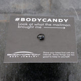 20G 5/16 Black Funky Skunk Nose Hoop