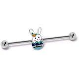 14G Easter Egg Bunny Industrial Barbell 38mm