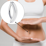 14G 3/8 316L Surgical Steel Smooth Style Hinged Hoop Belly Ring