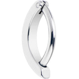 14G 3/8 316L Surgical Steel Smooth Style Hinged Hoop Belly Ring