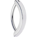 14G 1/2 316L Surgical Steel Smooth Style Hinged Hoop Belly Ring