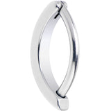 14G 1/2 316L Surgical Steel Smooth Style Hinged Hoop Belly Ring