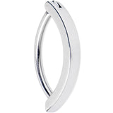 14G 9/16 316L Surgical Steel Smooth Style Hinged Hoop Belly Ring