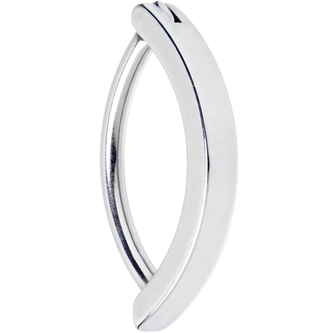 14G 9/16 316L Surgical Steel Smooth Style Hinged Hoop Belly Ring