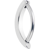 14G 1/2 Implant Grade Titanium CZ Paved Hinged Hoop Belly Ring