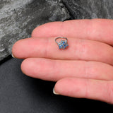 20G 5/16 Blue CZ Gem Snowflake Style Nose Hoop