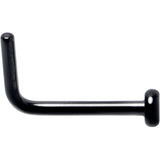20G 1/4 Black ASTM F-136 Implant Grade Titanium 2mm Disc End L Shape Nose Ring