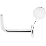 20G 1/4 ASTM F-136 Implant Grade Titanium 3mm Disc End L Shape Nose Ring