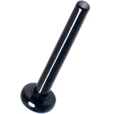 18G 5/16 Black ASTM F-136 Implant Grade Titanium Threadless Post Only Labret