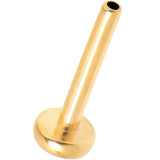 20G 1/4 Gold Tone ASTM F-136 Implant Grade Titanium Threadless Post Only Labret