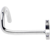 20G 1/4 ASTM F-136 Implant Grade Titanium Moon Threadless Left Side Nose Screw