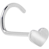 20G 1/4 ASTM F-136 Implant Grade Titanium Heart Threadless Left Side Nose Screw