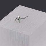 20G 1/4 Palm Tree Love Heart L Shape Nose Ring