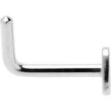 20G 1/4 ASTM F-136 Implant Grade Titanium Heart End L Shape Nose Ring