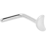 20G 1/4 ASTM F-136 Implant Grade Titanium Moon End L Shape Nose Ring