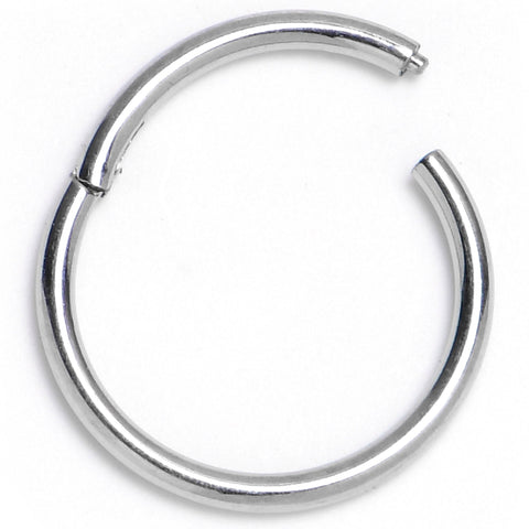 18G 9mm 316L Surgical Steel Precision Hinged Segment Hoop