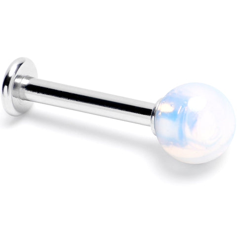 14G 3/8 Opalite Natural Stone Labret Tragus Earring